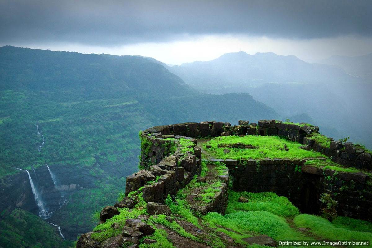 Mangad Trek dense Sahyadri forest trail and ridgeline near Mitraay Resort